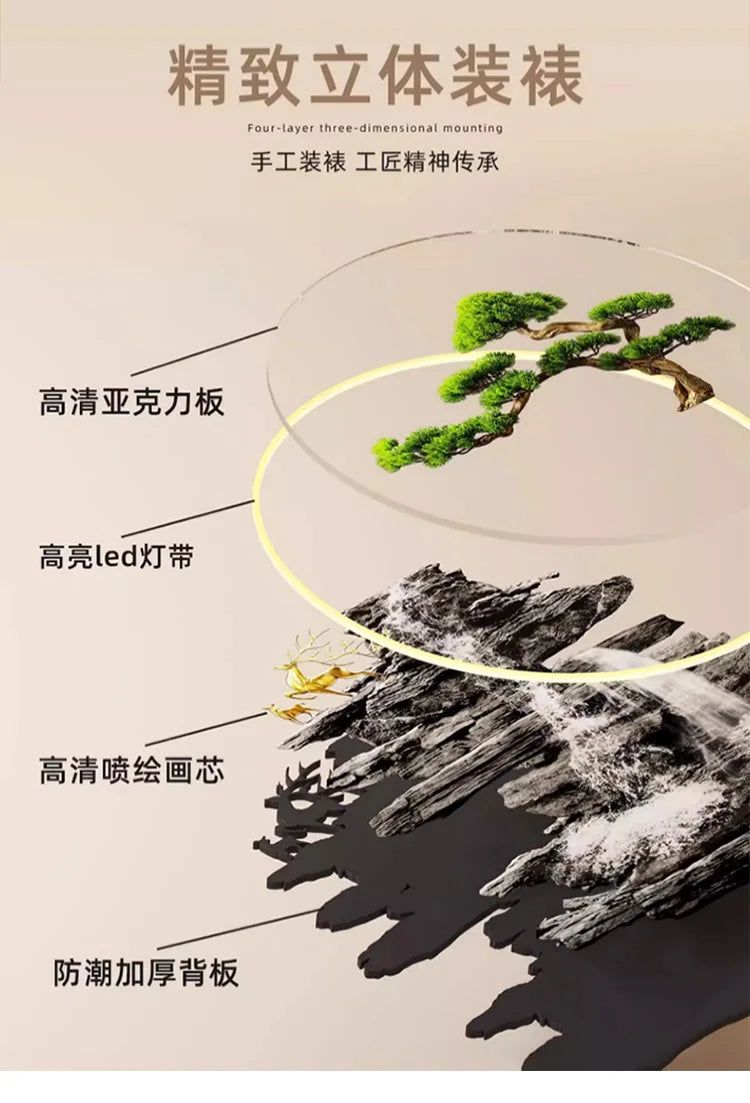 Dlight Decor Wealth Landscape Wall Lamp Mural Wall Art