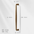 Antique Bronze Wardrobe Door Handles – Zinc Alloy Cabinet Pulls and Drawer Knobs 5036-192mm Handles