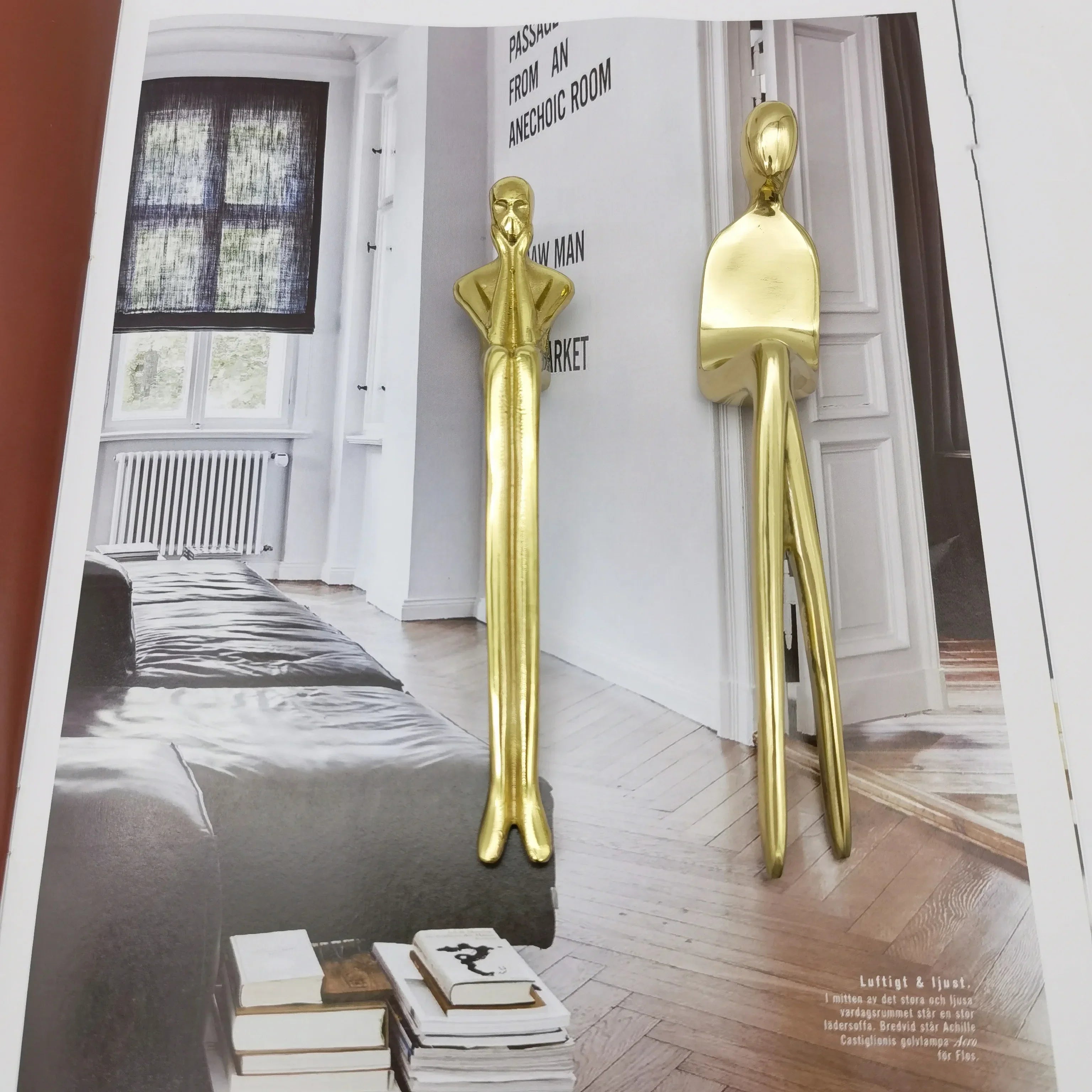 Ballet Brass Thinker Handle – Luxurious Solid Brass Pull for Cabinets Wardrobes and Drawers Handles