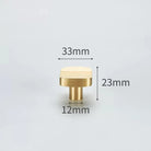 Modern Simple Solid Brass Cabinet Knobs – Wardrobe Handles and Kitchen Pulls 20 Knobs