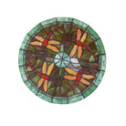 Tiffany Stained Glass Round Ultra - Thin Ceiling Lamp - Elegance For Balconies Corridors Bedrooms