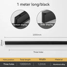 Minimalist Ultra-Long Aluminum Alloy Cabinet Handle – Modern Black and Gold Wardrobe Drawer Pull (800-1200mm) Black