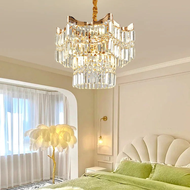 Exquisite Crystal Chandelier For Living Rooms Bedrooms And More - Modern French Light Luxury Design