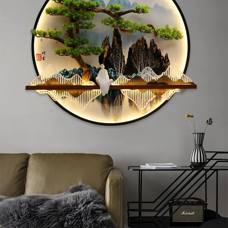 Dlight Decor Round 3D LED Wall Art Light Wall Art