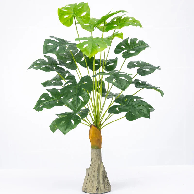 Dlight Decor White Monstera Palm for Bold Floor Styling G / 95cm 24 Leaves
