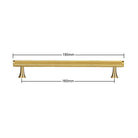 Gold Brass Handle with Plate – Knurled Cabinet Knobs and Modern Furniture Pulls TS-9009-G190 Handles