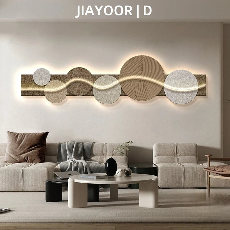 Dlight Decor Artistic Wood Crystal Wall Glow Light Wall Art