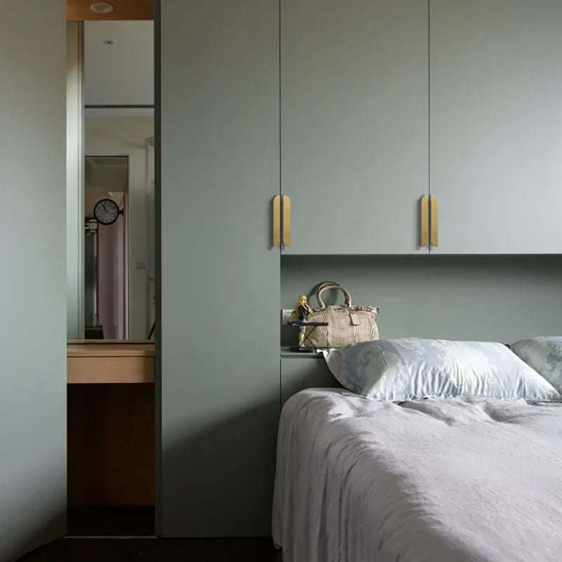 Modern Simple Wardrobe Handles – Brass Cabinet Knobs and Drawer Pulls for Furniture Handle