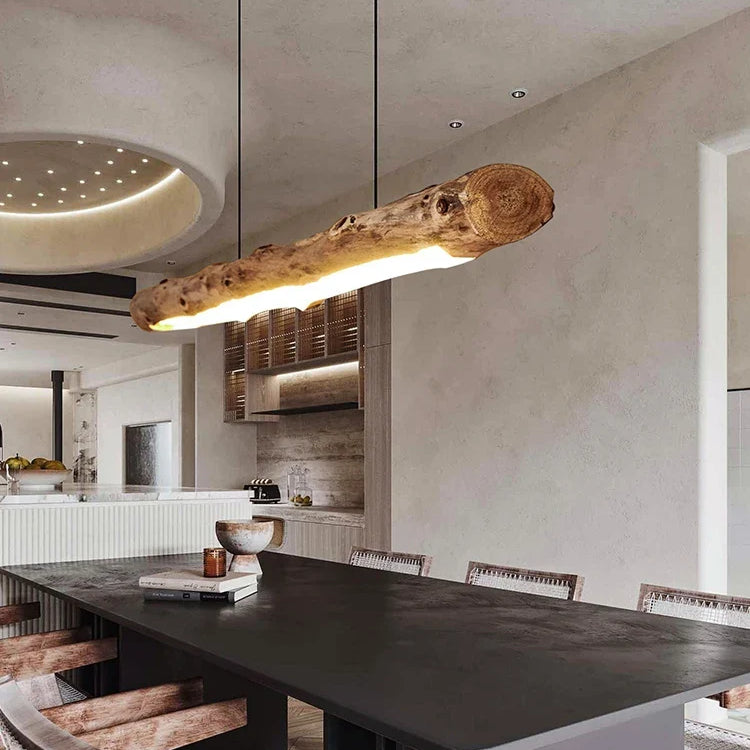 Chic Black Walnut Pendant Lights - Minimalist Wood Lighting For Dining Tables Kitchens And Home