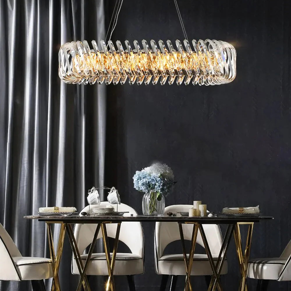 Olivia’s Art Deco Crystal Glass Led Chandelier Chandelier