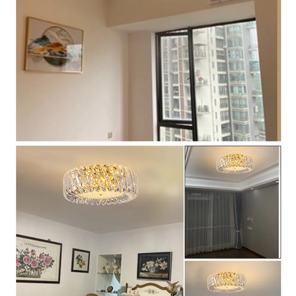 Olivia’s Art Deco Crystal Glass Led Chandelier Chandelier