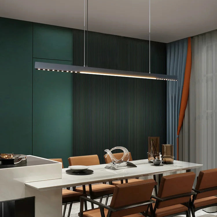 Sleek One - Word Chandelier - Minimalist Lighting For Dining Rooms Kitchens And Offices Pendant