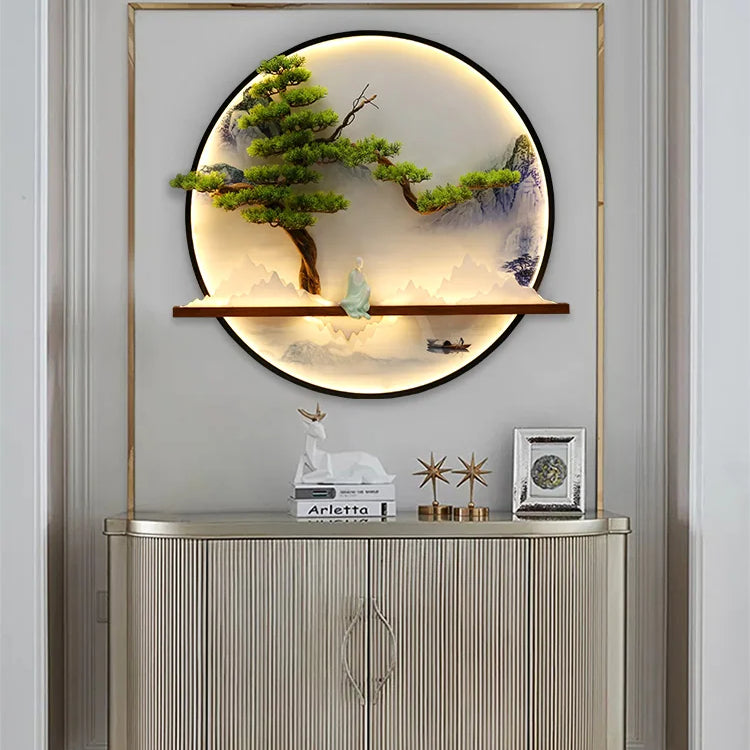 Dlight Decor Round 3D LED Wall Art Light Wall Art