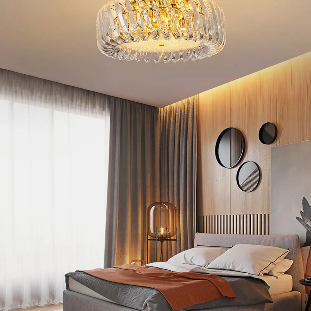 Olivia’s Art Deco Crystal Glass Led Chandelier Chandelier