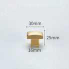 Modern Simple Solid Brass Cabinet Knobs – Wardrobe Handles and Kitchen Pulls 21 Knobs
