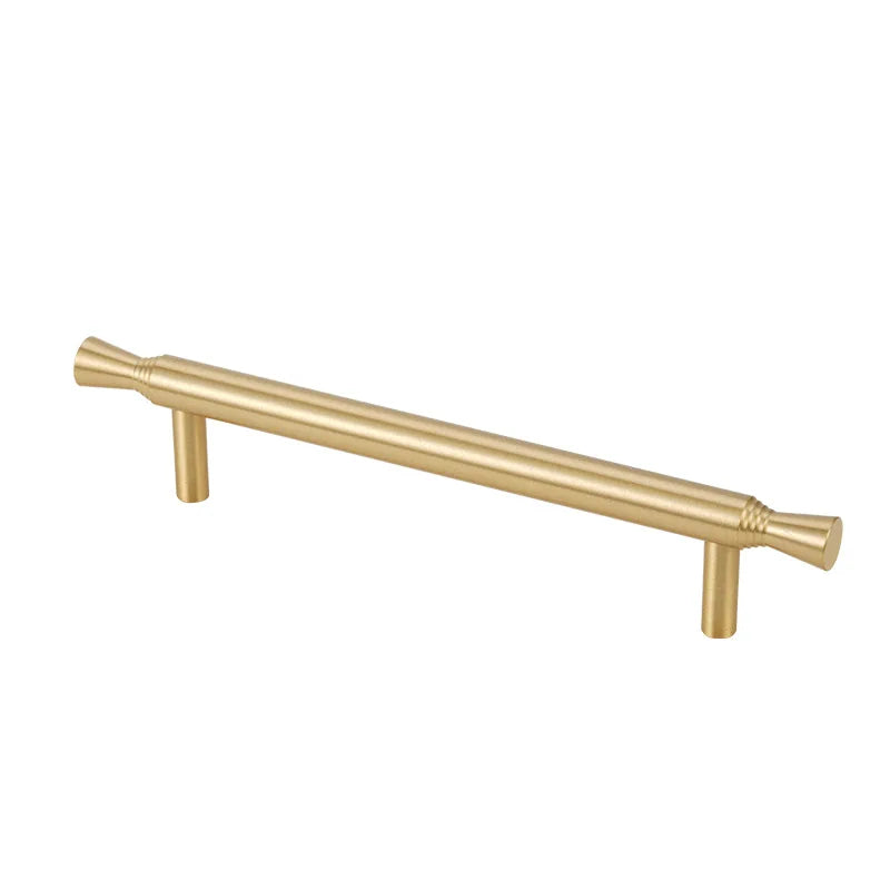 Solid Brass Kitchen Cabinet Handles – Modern Bar Pulls for Drawers and Wardrobes Handles