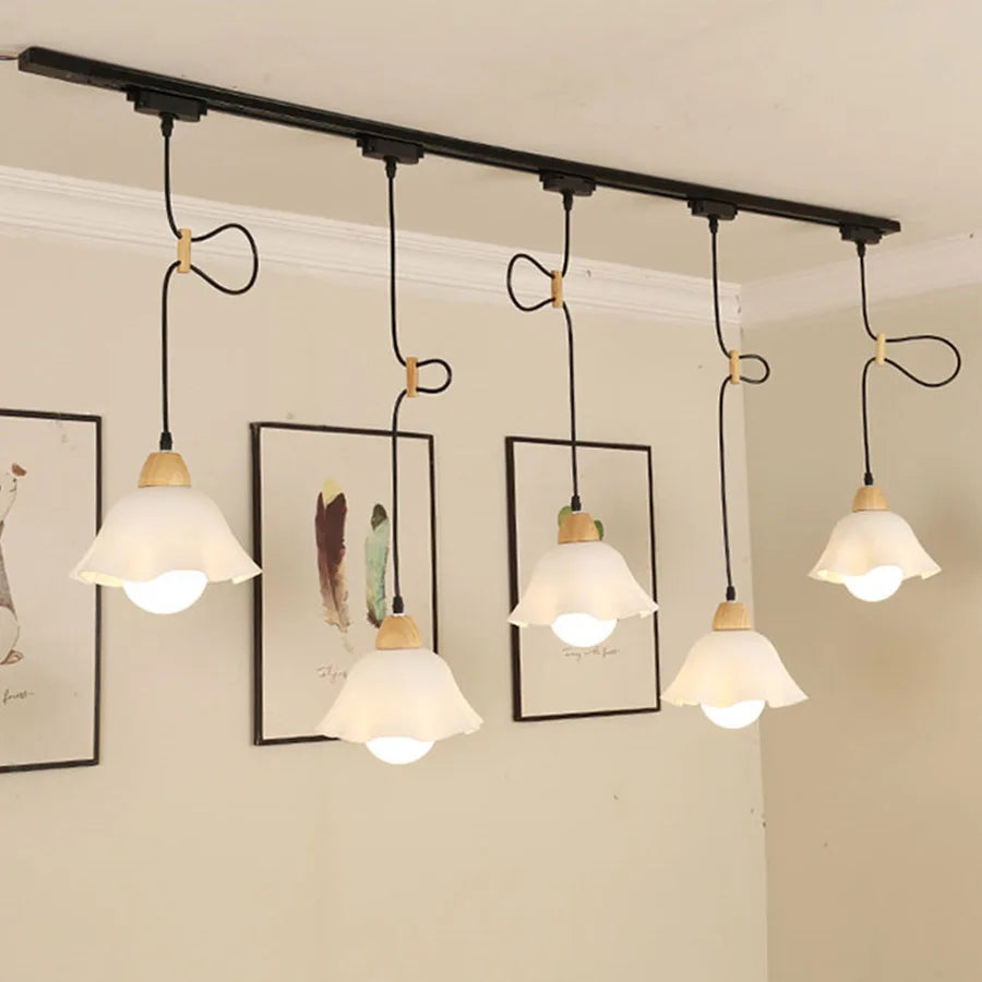 Modern LED Track Light with Adjustable Pendant Design - 12W Hanging Lamp ceiling light