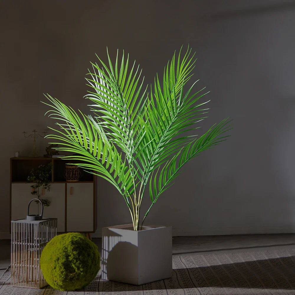 Dlight Decor 120cm Tall Palm Tree Branch with Coconut Leaves for Home and Office Decor