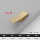 Modern Gold Kitchen Cupboard Drawer Handles – Chinese Style Decorative Knobs X732-16 Handles