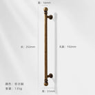 Antique Bronze Wardrobe Door Handles – Zinc Alloy Cabinet Pulls and Drawer Knobs 5066-192mm Handles