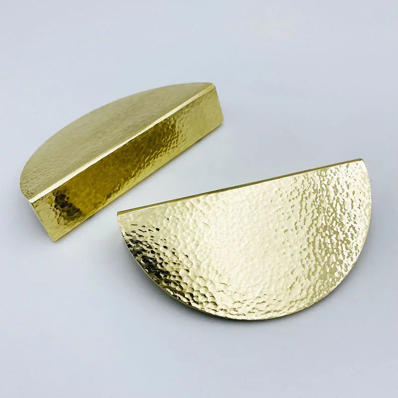 1 Pair Handmade Hammered Brass Round Knobs – Cabinet Wardrobe and Drawer Pulls 1 pair Door Pull