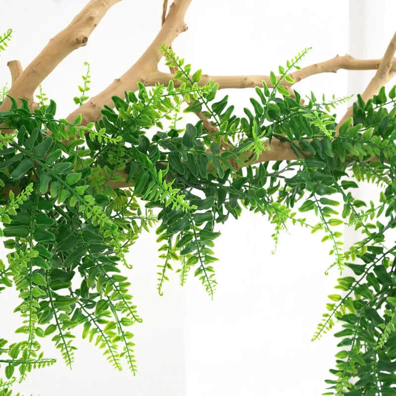 Dlight Decor 175cm Tropical Fern Vine Hanging Plant for Home and Garden Wall Decor