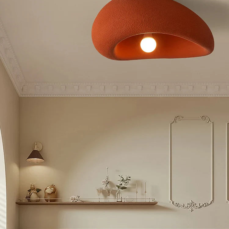 French Minimalist Wabi - Sabi Colorful Led Ceiling Light - Perfect For Bedrooms Studies And Living
