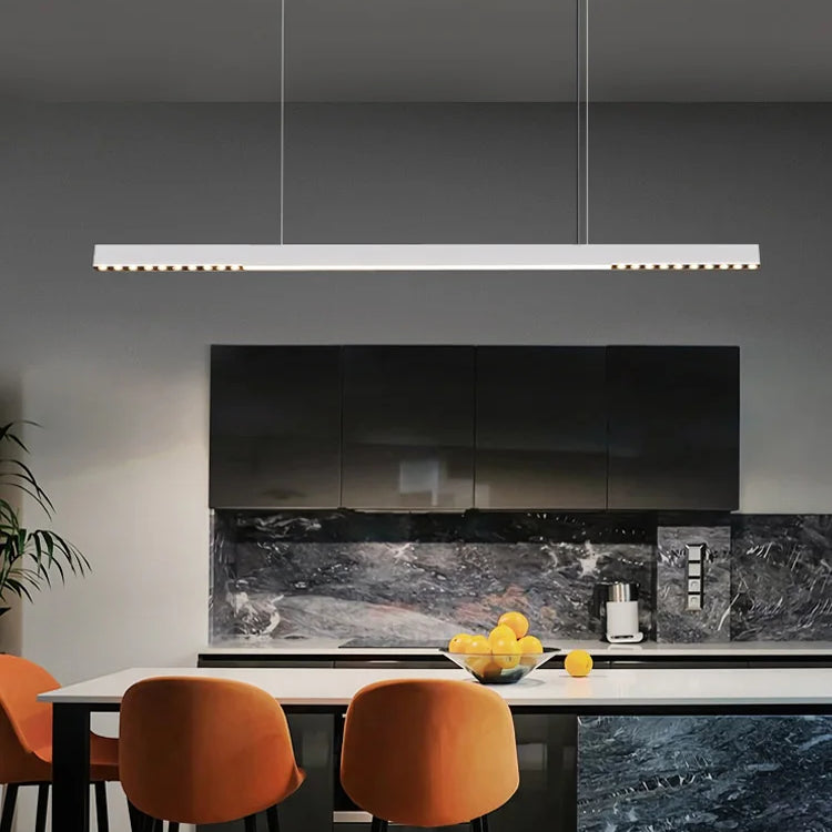 Sleek One - Word Chandelier - Minimalist Lighting For Dining Rooms Kitchens And Offices Pendant