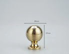 Chrome and Polished Gold Brass Furniture Handles – Modern Cabinet Drawer and Wardrobe Knobs PGK 28mm Handles