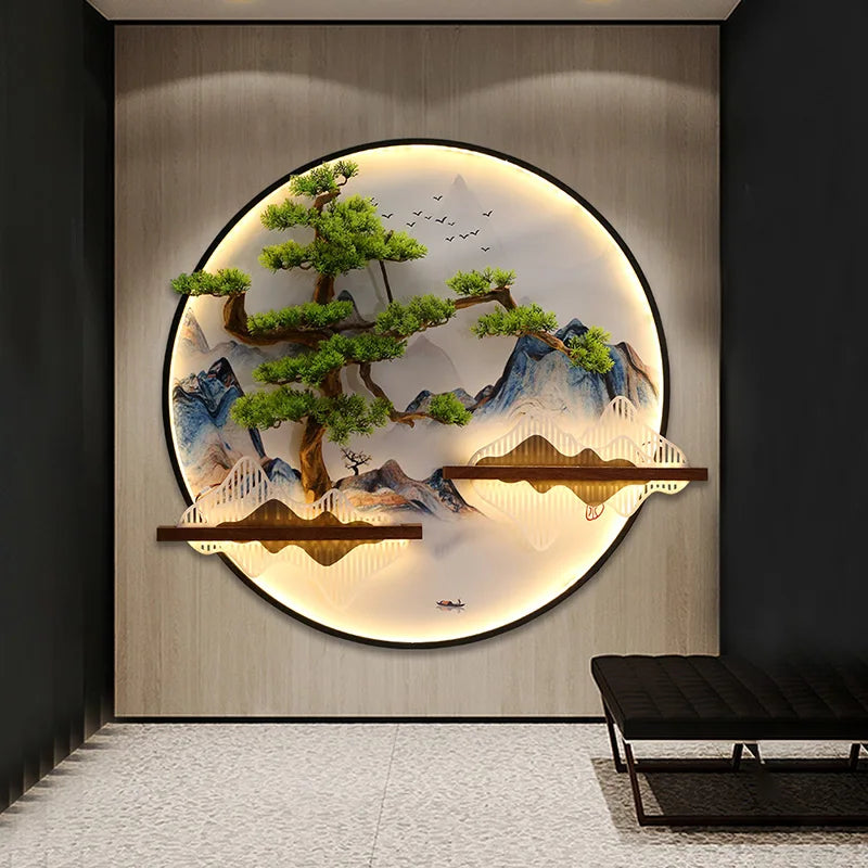 Dlight Decor Round 3D LED Wall Art Light Wall Art