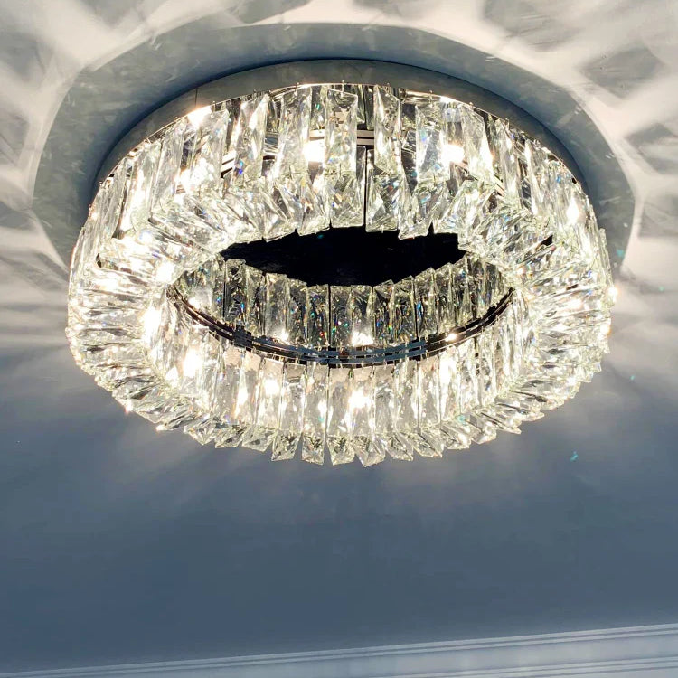 Simple Modern Clean Crystal Ceiling Lamp - New Design Light Luxury For Living Rooms And Bedrooms