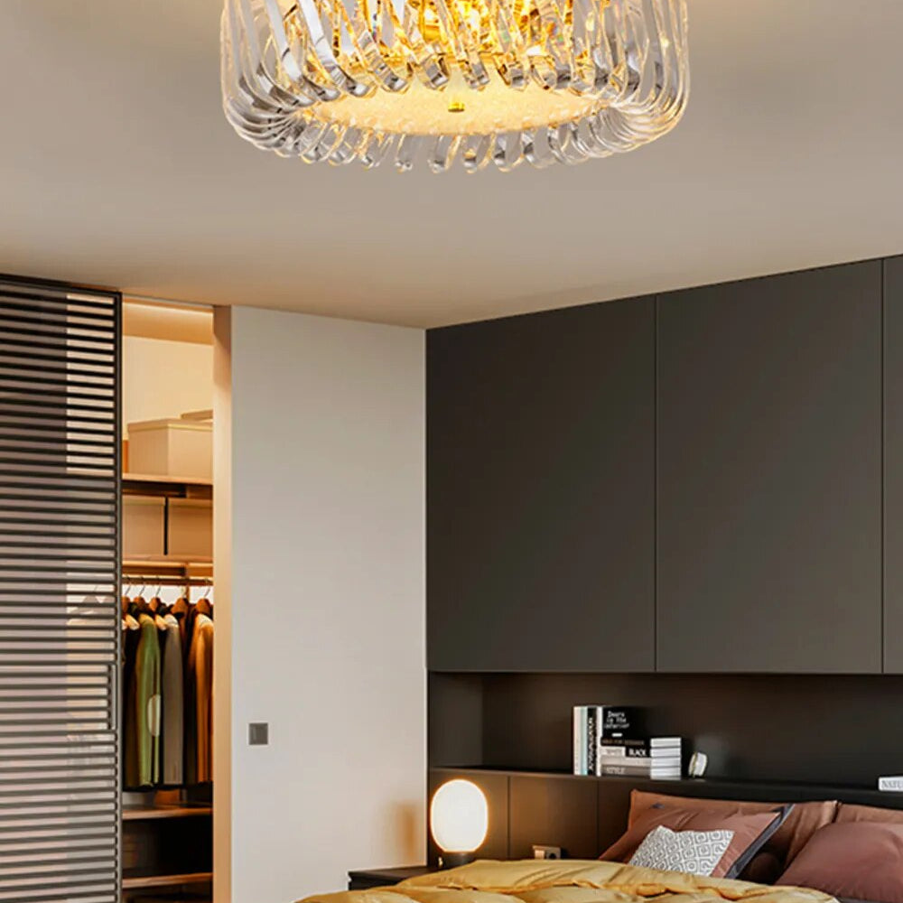 Olivia’s Art Deco Crystal Glass Led Chandelier Chandelier