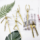 Ballet Brass Thinker Handle – Luxurious Solid Brass Pull for Cabinets Wardrobes and Drawers Handles