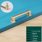 Light Luxury Bronze Cabinet Handles - Modern Drawer Pulls for Wardrobe and Kitchen Furniture Gold drawing 96mm Handles