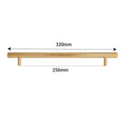 LUX Brass Hammered Hexagonal T-Bar Handles – Long Cabinet and Wardrobe Pulls (600mm/1000mm) 12.5 inches length Handles