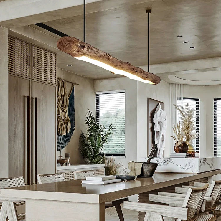 Chic Black Walnut Pendant Lights - Minimalist Wood Lighting For Dining Tables Kitchens And Home