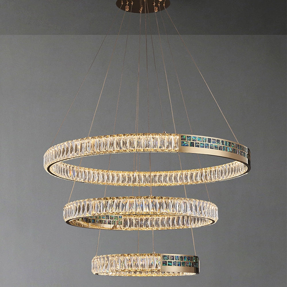 Evelyn’s Elegance Chandelier - Chic Wall/Pendant Light With Luxurious Shell Design