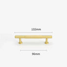 Gold Brass Cabinet Handles – Liner Knobs and Kitchen Drawer Bar Pulls for Furniture gold 132mm Handles