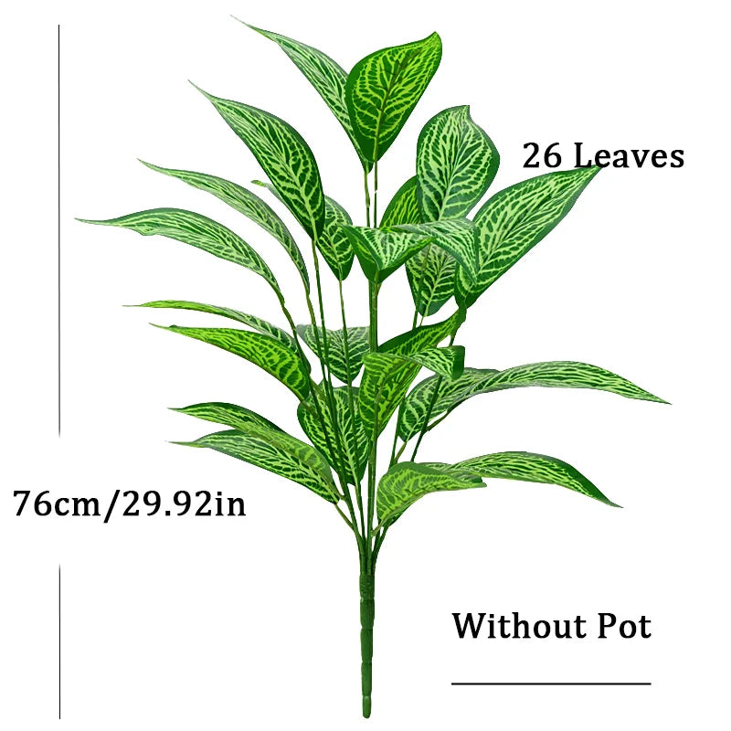 Dlight Decor 76cm Tropical Magnolia Palm Branch with 26 Leaves 76cm 26touwangwenye