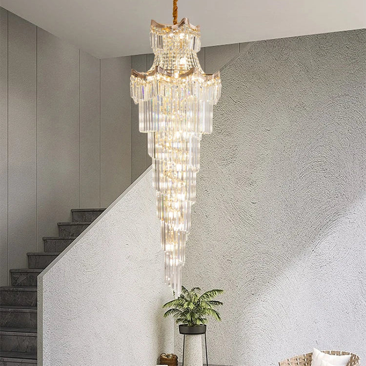 New Design Villa Living Room Crystal Chandelier - Grandeur For High Ceilings Hotel Lobbies And