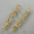 Solid Brass Plum Tree Branch Handles – New Chinese Style Cabinet and Wardrobe Pulls (120mm) Handles