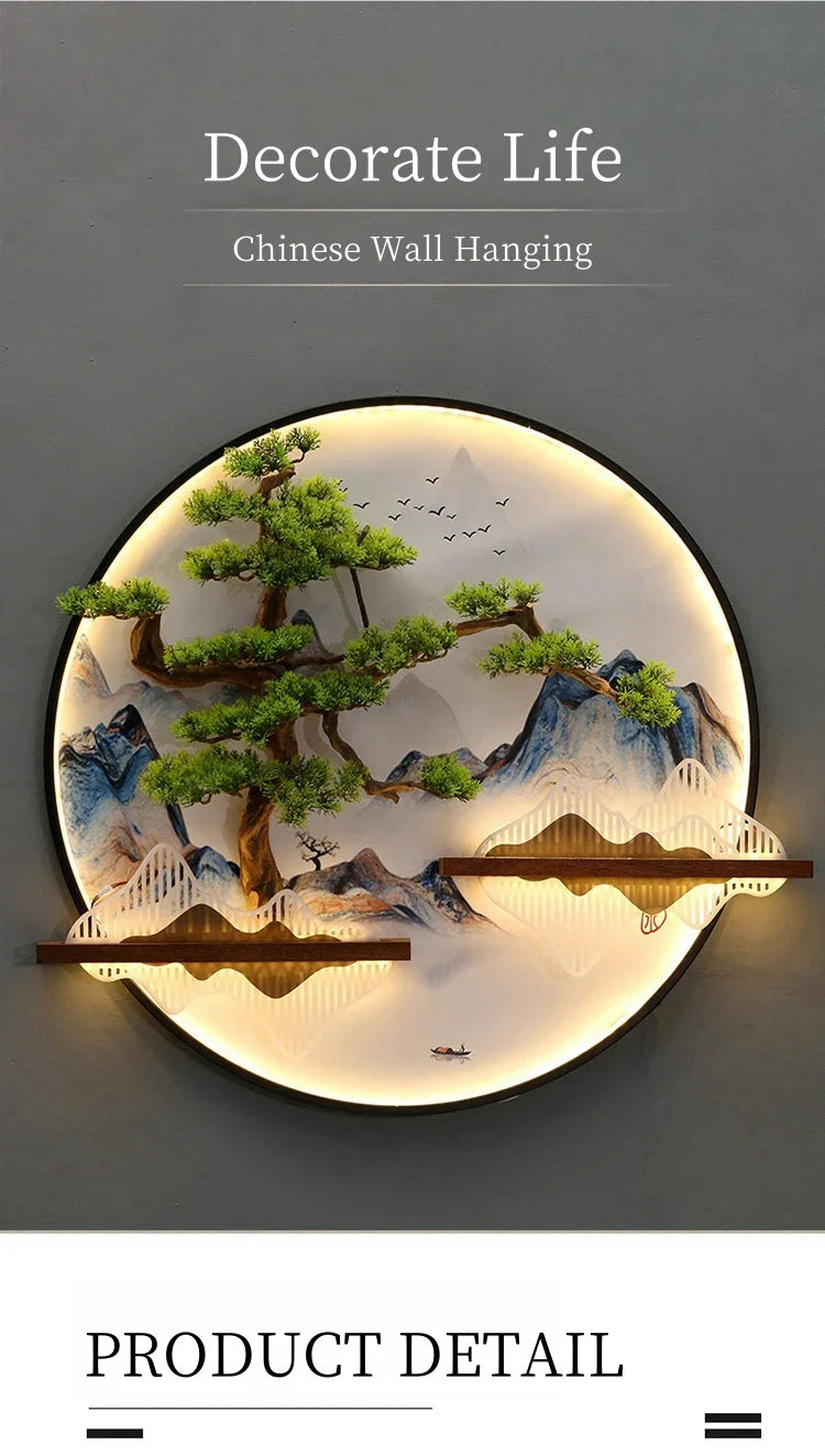 Dlight Decor Round 3D LED Wall Art Light Wall Art