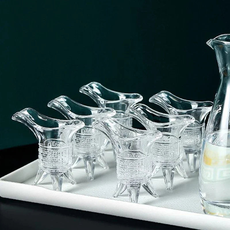 Dlight Decor 6pc Imperial Three-Foot Liquor Glass Set 20ml 6pcs / 20ml Cocktail Glasses