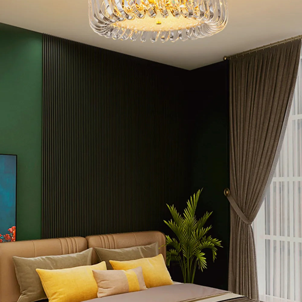 Olivia’s Art Deco Crystal Glass Led Chandelier Chandelier