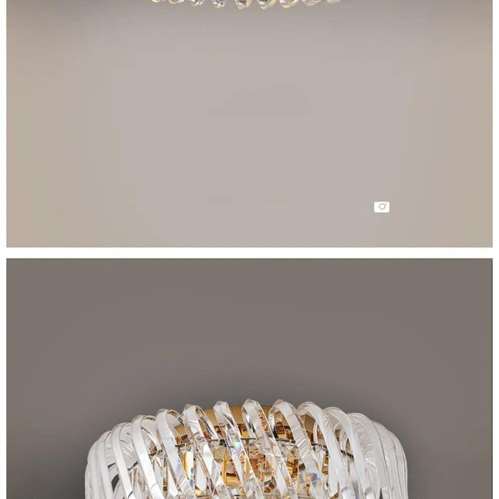 Olivia’s Art Deco Crystal Glass Led Chandelier Chandelier