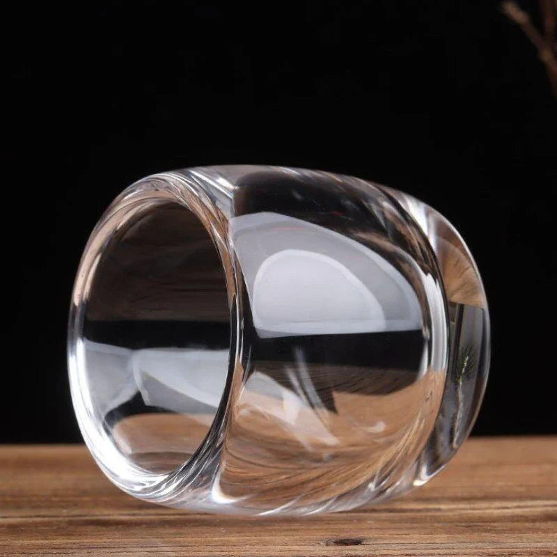 Dlight Decor 80ml Crystal Tea & Wine Cup Single Transparent Master Cup for Gifting or Tasting