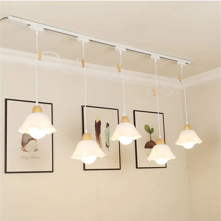 Modern LED Track Light with Adjustable Pendant Design - 12W Hanging Lamp ceiling light