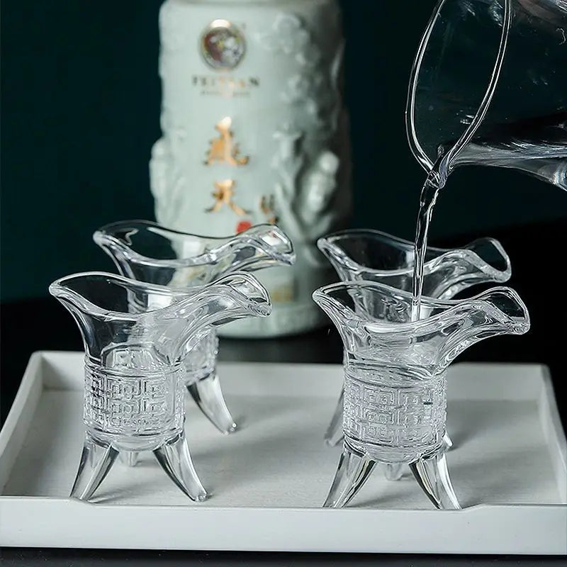 Dlight Decor 6pc Imperial Three-Foot Liquor Glass Set 20ml 6pcs / 20ml Cocktail Glasses