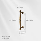 Antique Bronze Wardrobe Door Handles – Zinc Alloy Cabinet Pulls and Drawer Knobs 5068-96mm Handles