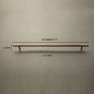 Solid Bronze Cabinet Handles – Antique Brass Wardrobe Bars and Drawer Pulls (20mm-500mm) 500mm Handles